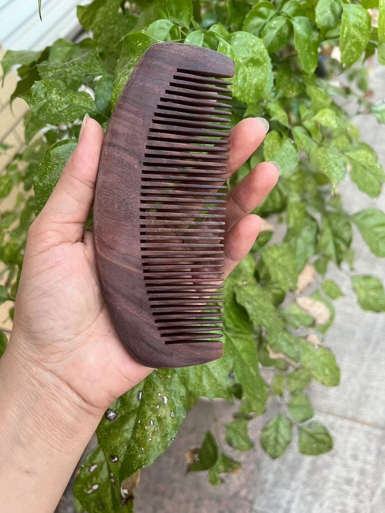 老挝实木梳原木色尺寸15X6cm
