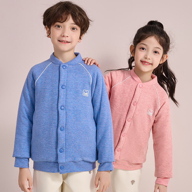 冬季儿童加厚保暖棉服男童女童棉衣校服神器中大童蚕丝羊毛小棉袄
