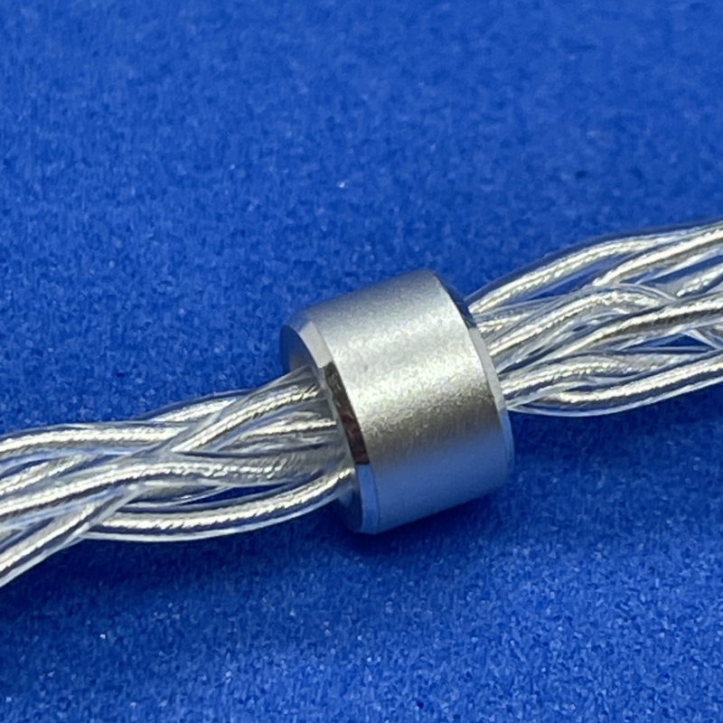 加曼有线耳机升级线单晶铜镀银8股发烧耳机用 0.78双pin HiFi音效