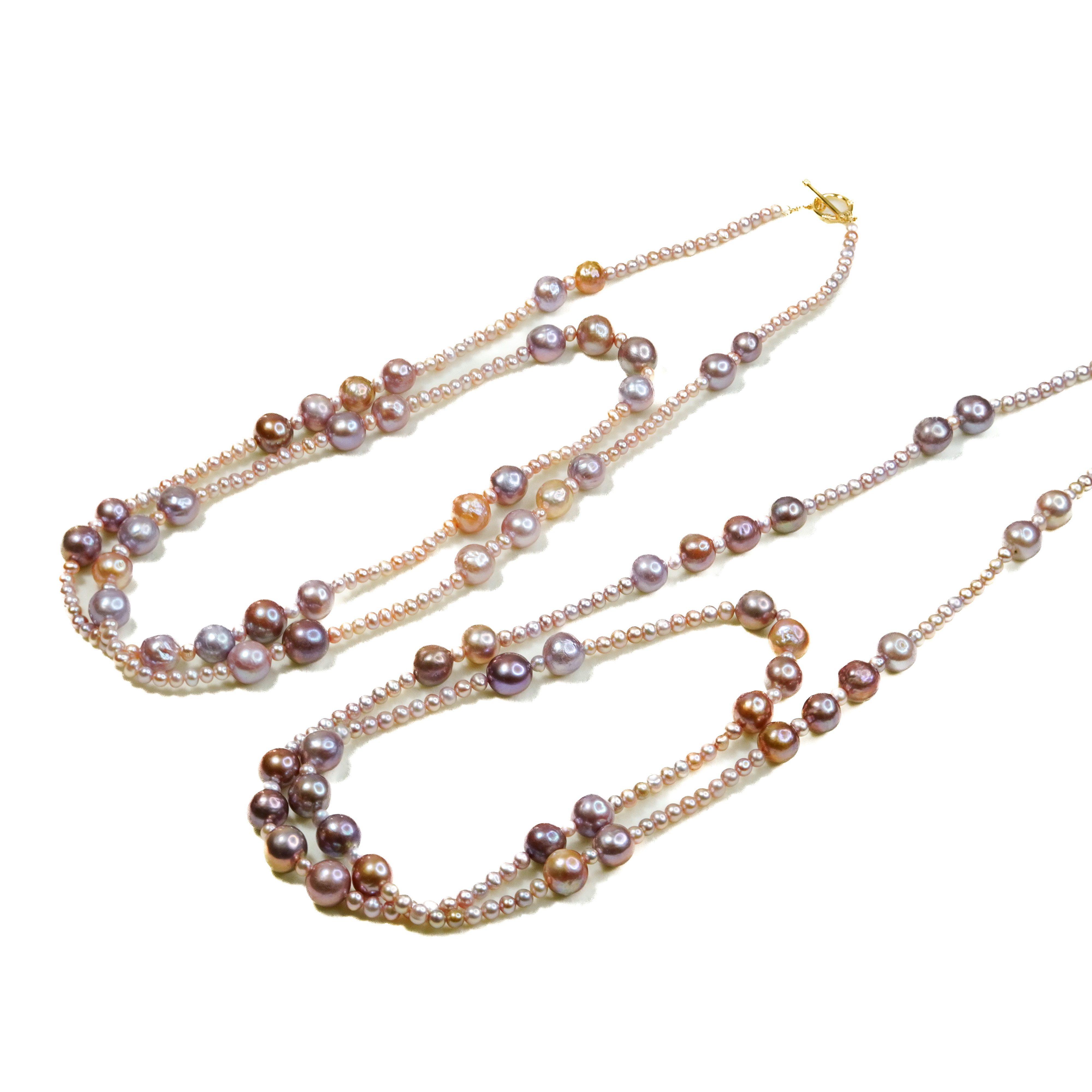 【大D】紫珠圆巴洛克满天星项链/大珠9-11MM（多样性发一）