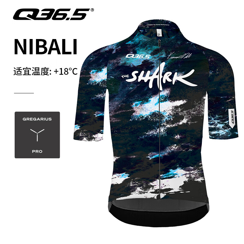 Q36.5男款骑行服夏季透气速干短袖尼巴利鲨鱼系列Gregarius Pro