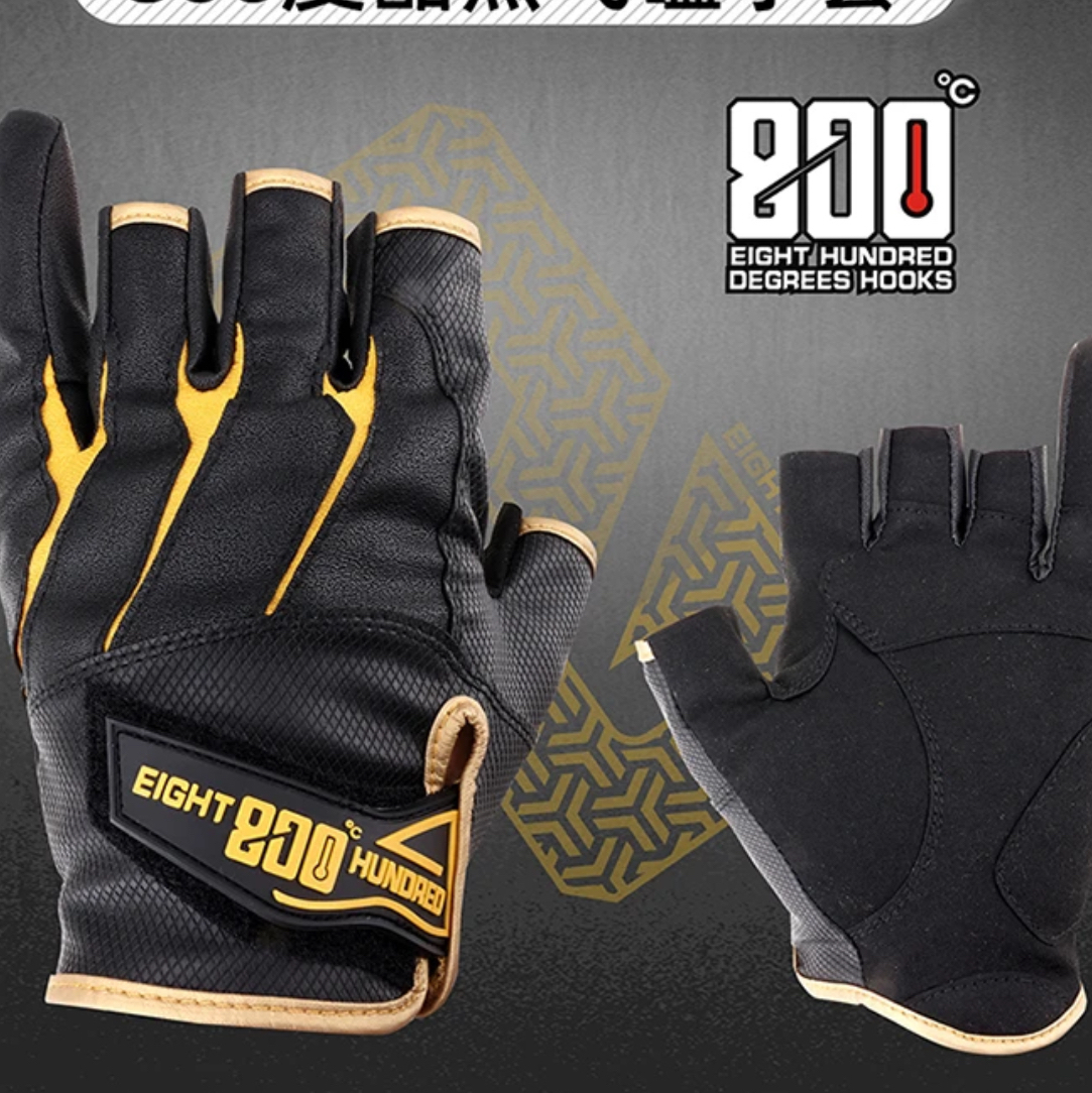 800度酷黑飞磕骑行左手单只耐磨手套飞磕手套冬天露指半指