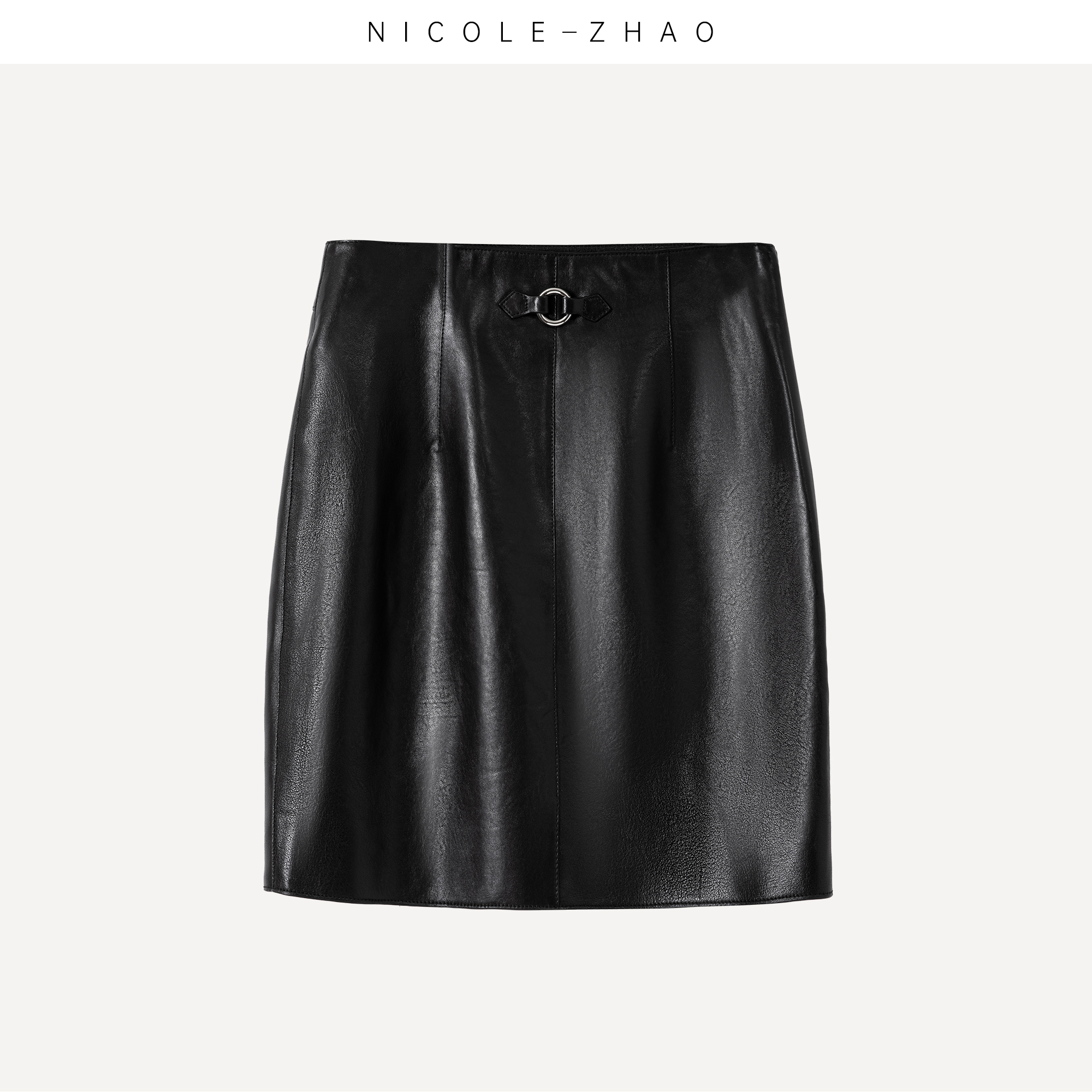 NZ0627【贵姐NICOLE】2025年气质定制宽松休闲皮半裙女装短款