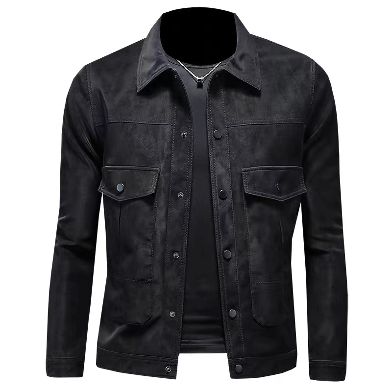 X001-200直播专用链接夹克休闲男外套男士春秋牛仔百搭黑色潮流