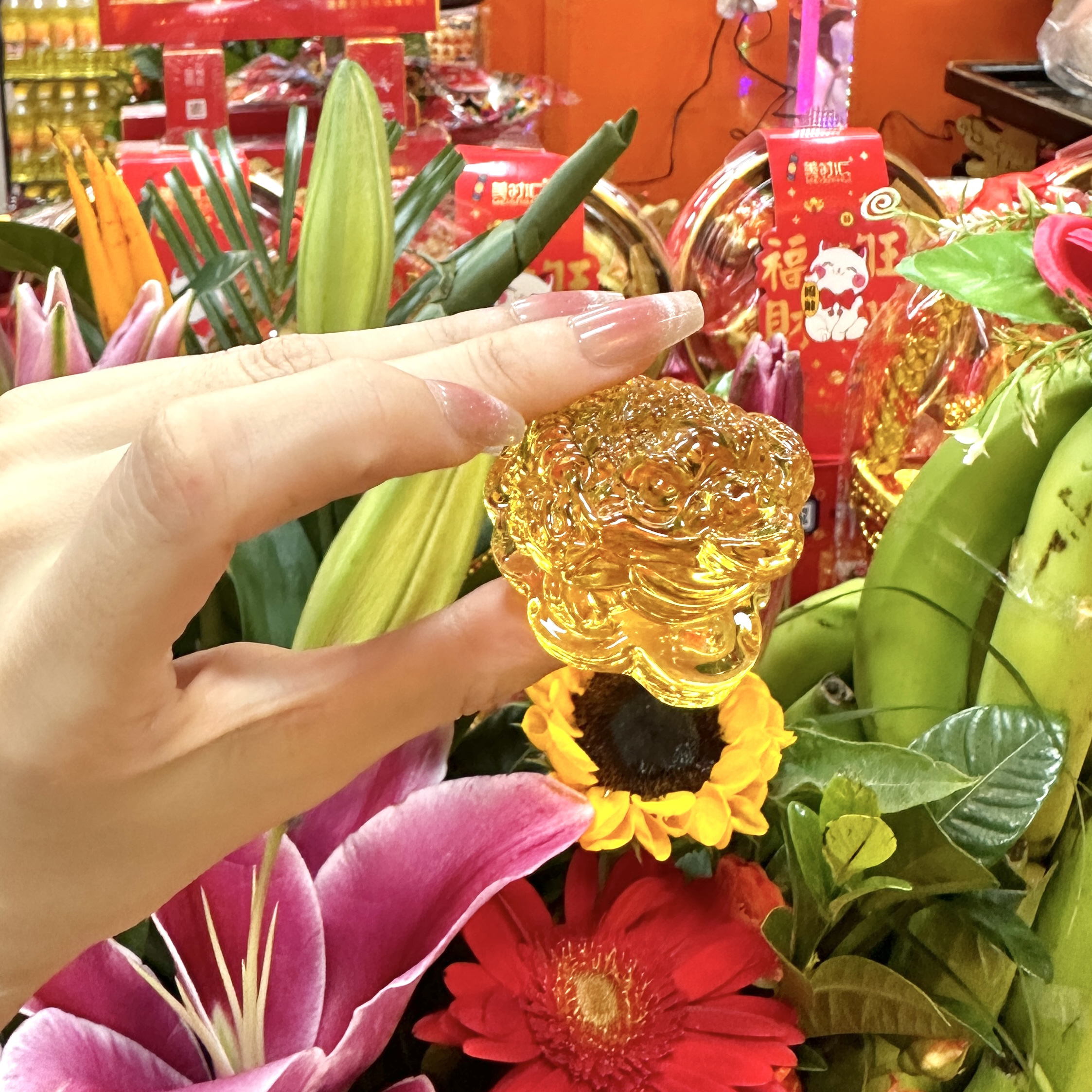 小金蝉招米小摆件