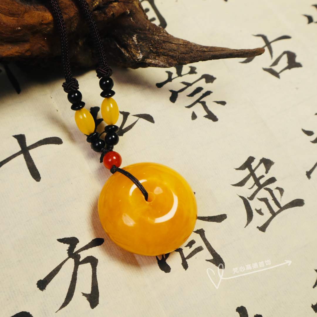 W043 古巴新蜜平安扣蜜糖红