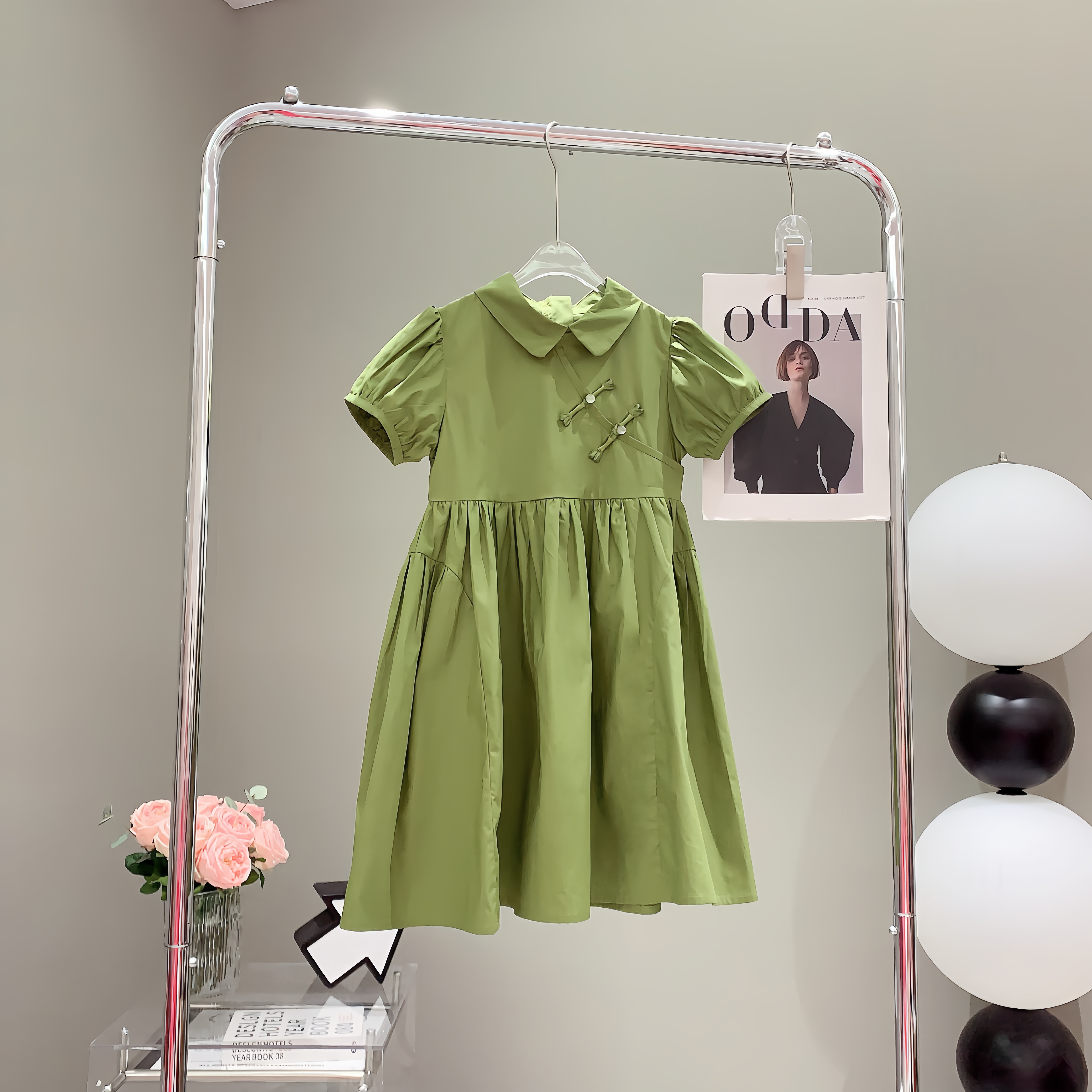 boboe/波波鹅女童连衣裙夏装新款洋气夏季女孩短袖公主裙子—Y2049