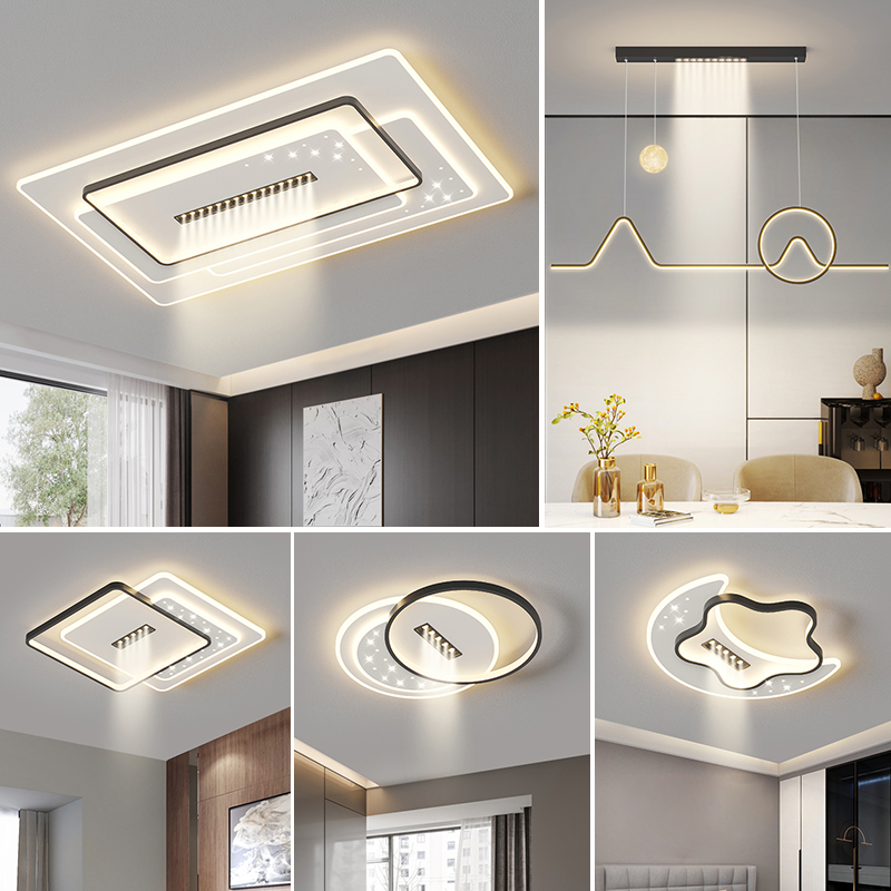 客厅灯2023年新款现代简约大气网红轻奢大厅主灯卧室led吸顶灯具