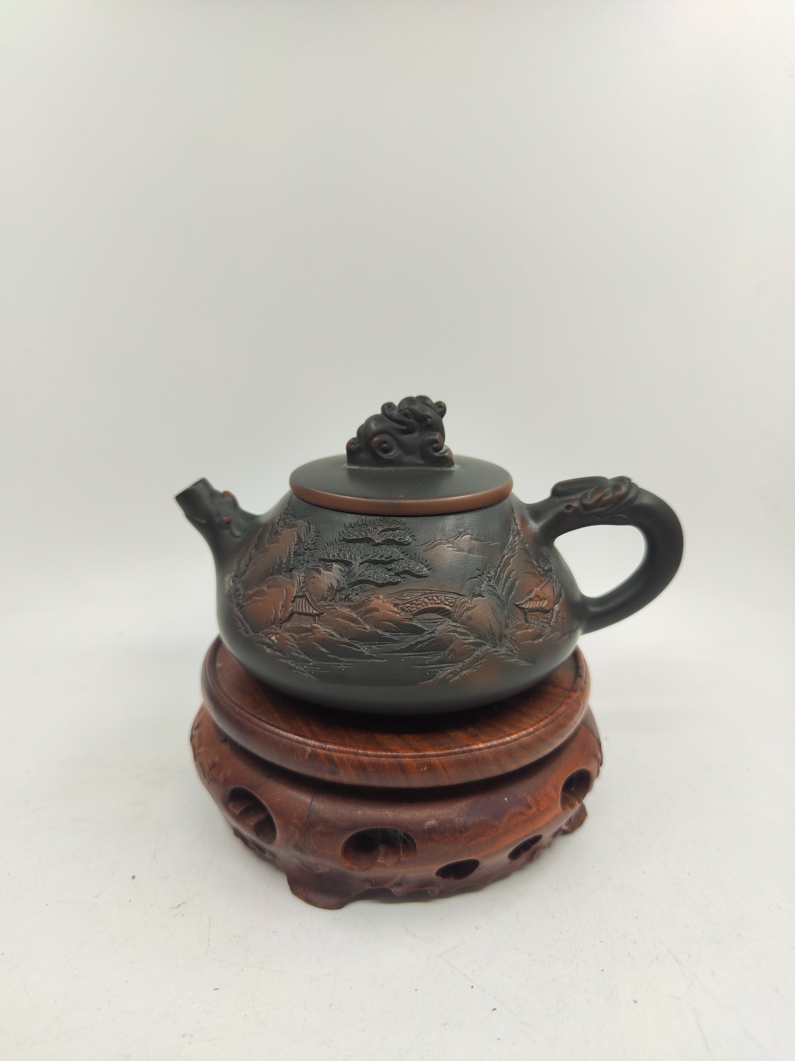 约240毫升左右 广西钦州坭兴陶茶壶精品茶具 全手工 泡茶壶  