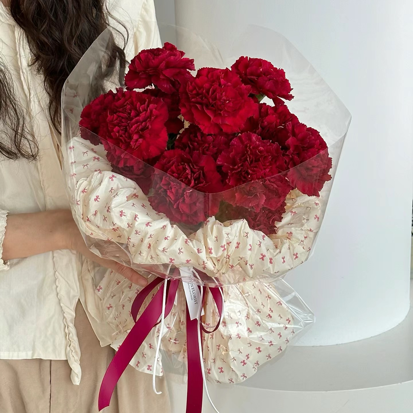 〖全国同城配送可预定〗康乃馨鲜花花束鲜花速递同城送女友送老婆鲜