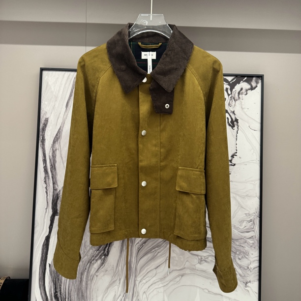 【海哥精选】任秋意侵袭~简约复古工装翻领短外套A41