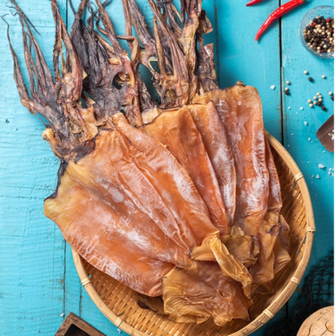 AAAA特大号12头鱿鱼干250g 海鲜干货铁板尤鱼片炒菜煲汤火锅元贝