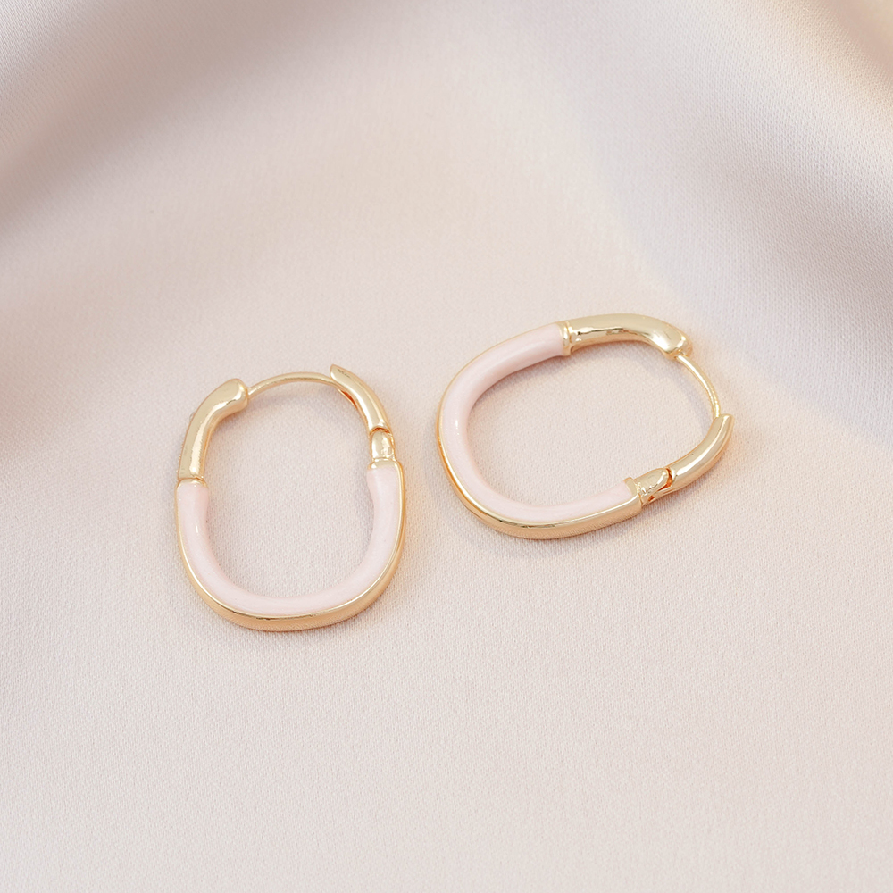铜合金耳饰 气质轻奢时尚法式素款复古圈圈耳饰N1958