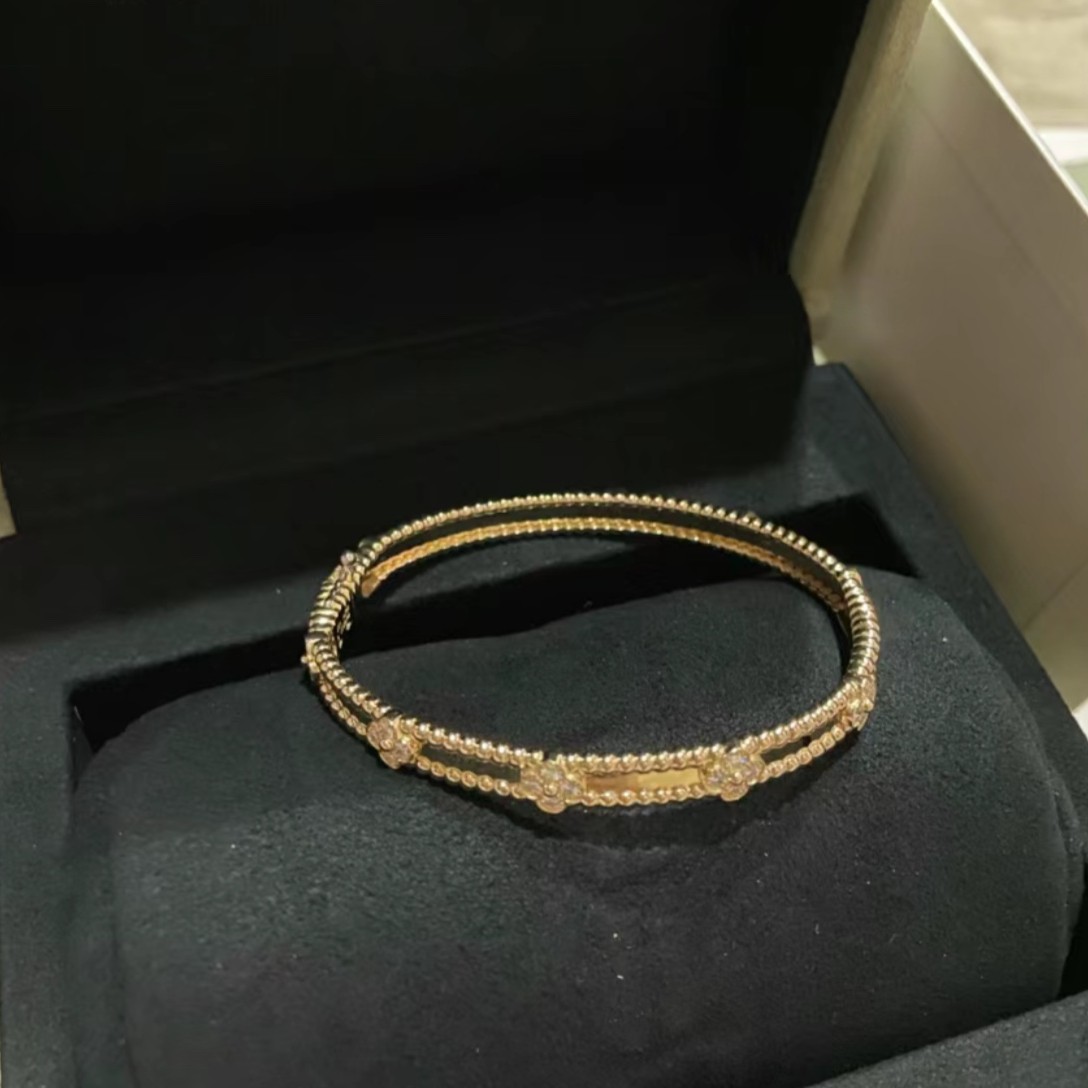 99新  定金小花6珊 梵克雅宝 万花筒 窄版 S码 18K玫瑰金