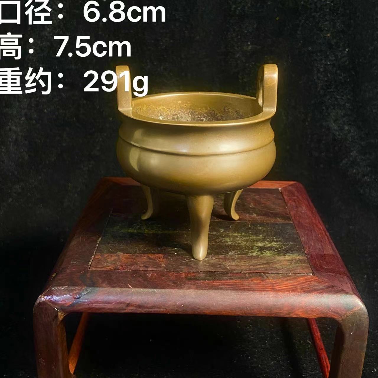 三足鼎炉铜香炉传统手工工艺仿古精炼制作铸造孙氏铜炉出品制作