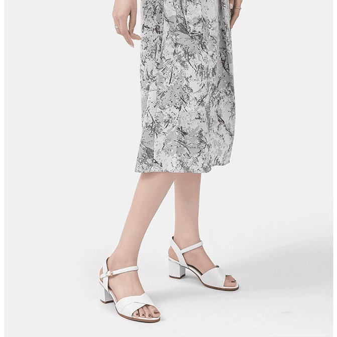 夏季新款3585粗跟凉鞋凉鞋女鞋23X