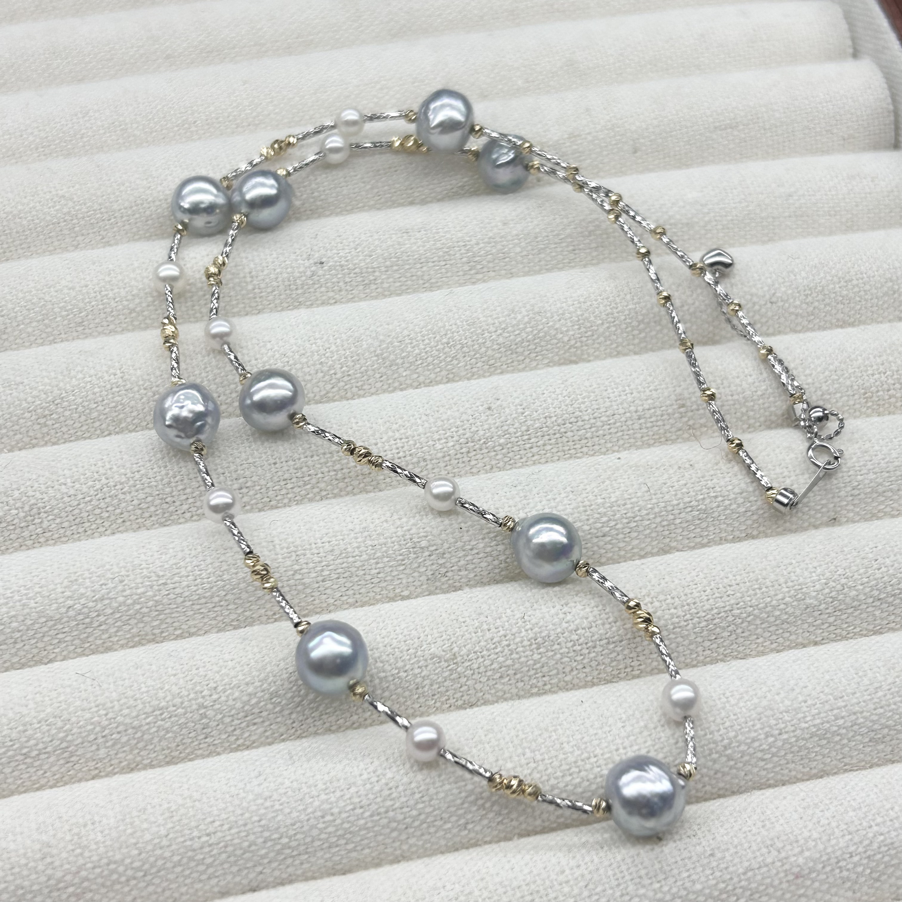 Akoya.满天星真多麻项链.18K金设计款，清冷感时尚百搭链长