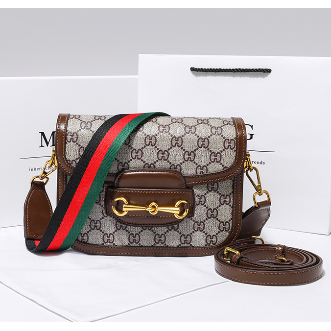 包包女2024新款腋下小众百搭1955马鞍包单肩斜挎马衔扣包 5163