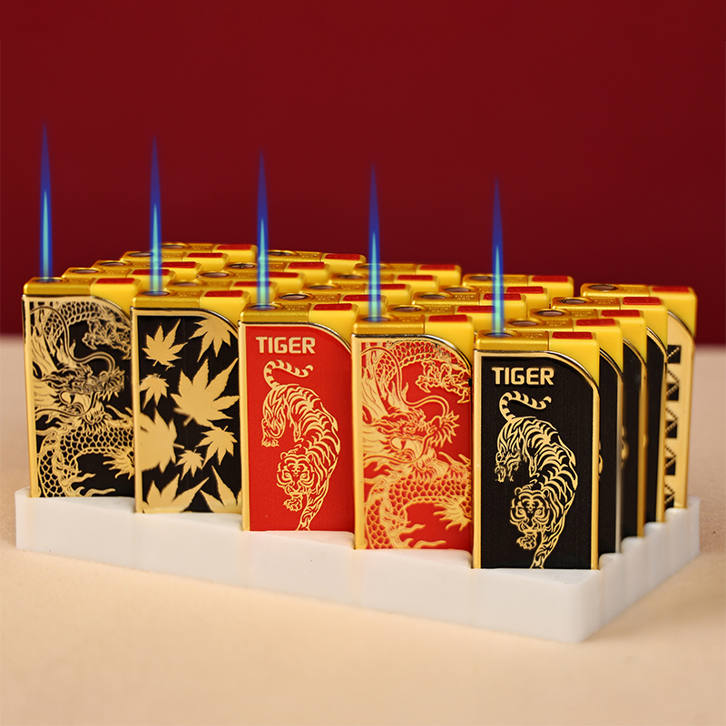 ZV-5 龙虎蓝焰直冲打火机  免费定制LOGO 广告