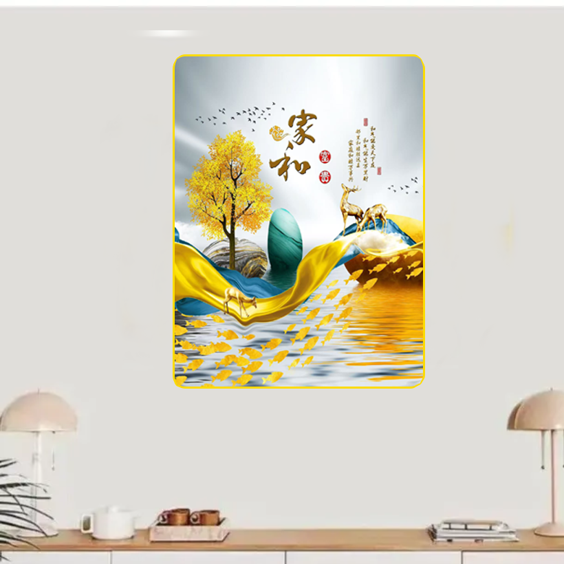 602家和富贵G-19山水装饰画餐厅装饰画卧室装饰画30*40福利款