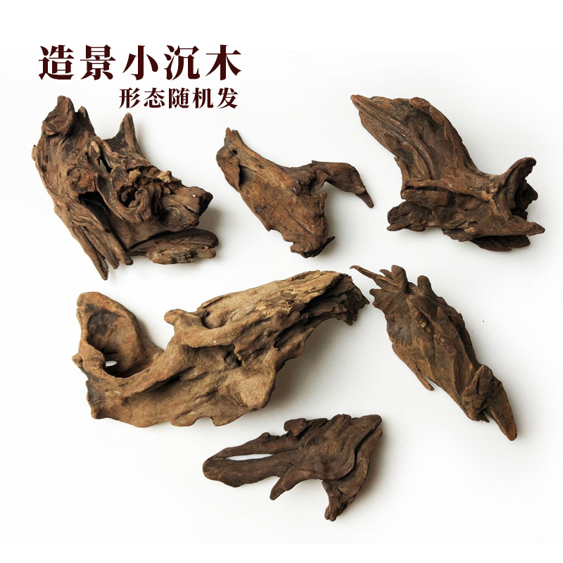 天然小沉木秒沉紫柚木鱼缸造景水族微景观乌龟缸虾缸躲避非杜鹃根