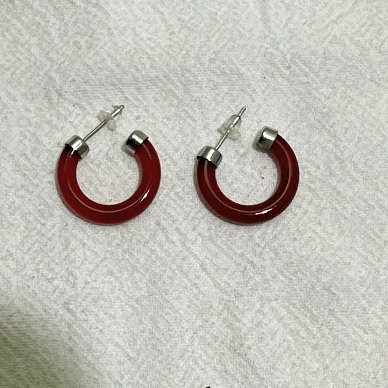 （老银工厂店）E1 精品红红火火耳环（多样性发货）