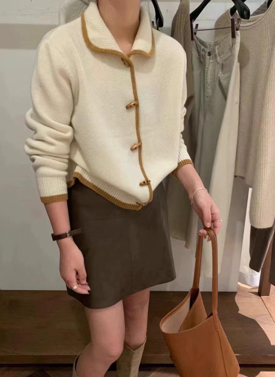 复古慵懒毛衣套头百搭针织（高品质）