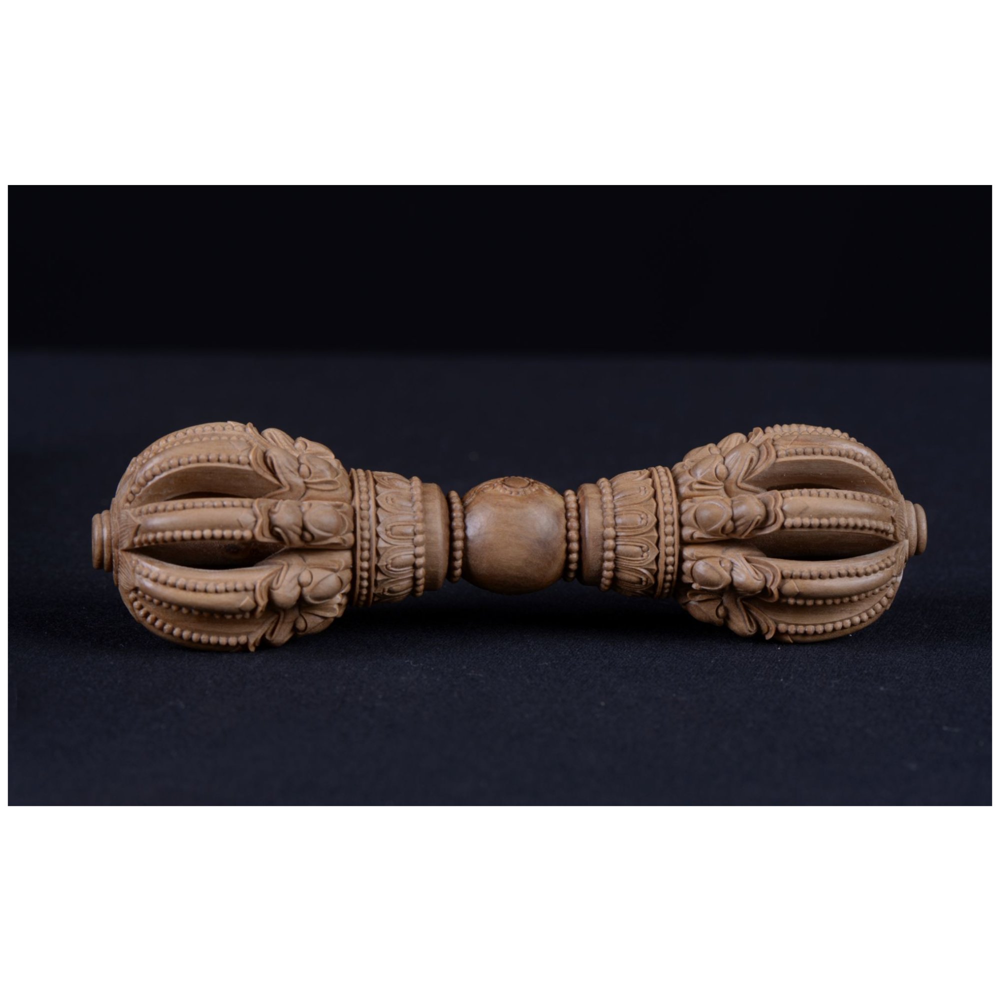 印度老山檀香九股金刚杵，纯手工清刀雕刻