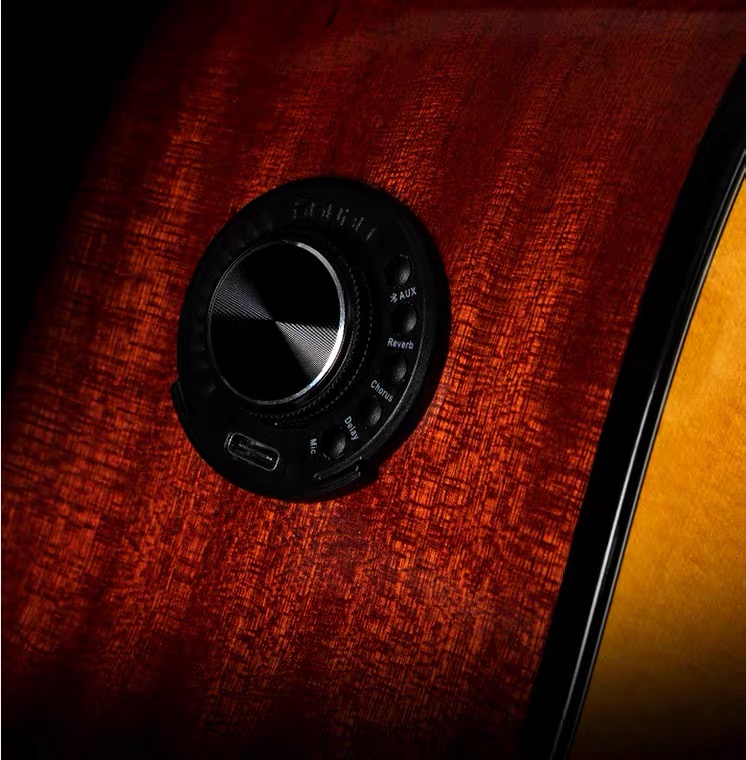 ［包安装］德博os1加震拾音器蓝牙合唱民谣古典吉他鼓机伴奏