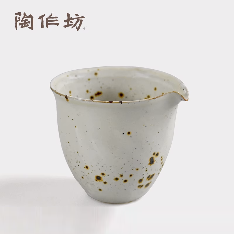 陶作坊伫在陶制岫白茶海公道杯分茶器茶杯品茗杯中式茶具茶席配件