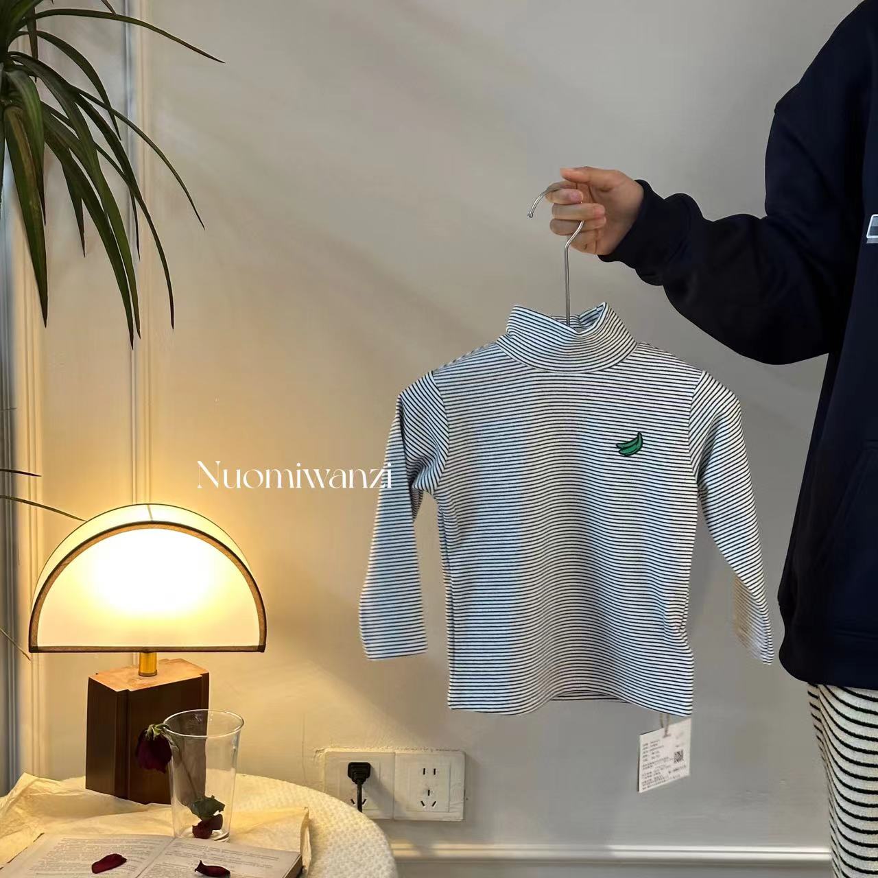 DLL-0218-儿童韩系休闲条纹T恤（冬款）