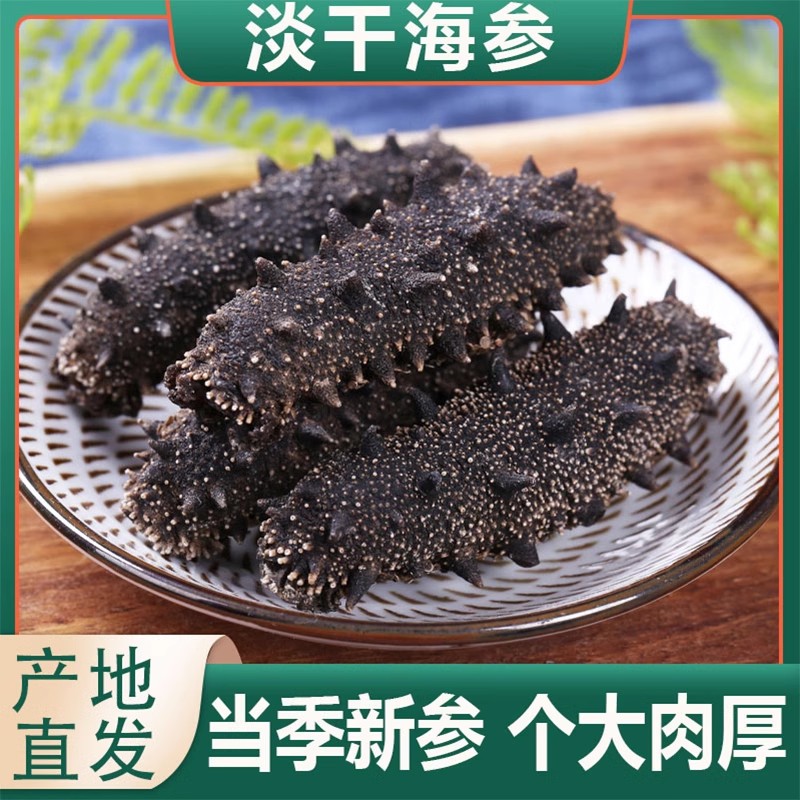 【大连淡干海参】直播间现场挑选 底播海参 20-60头/斤 更多鱼i