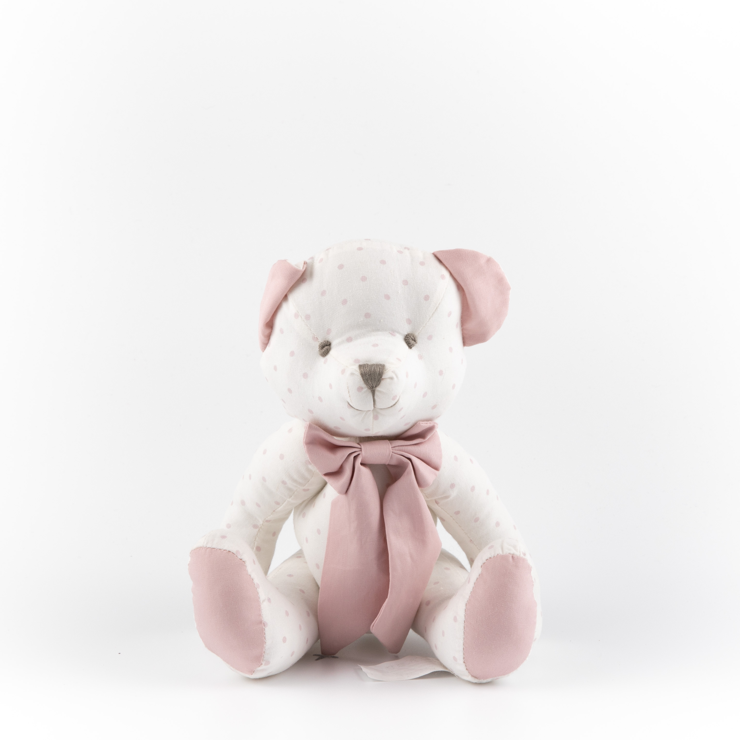 依芽初心关节可动波点泰迪熊玩偶能怎么办当然是笑着面对