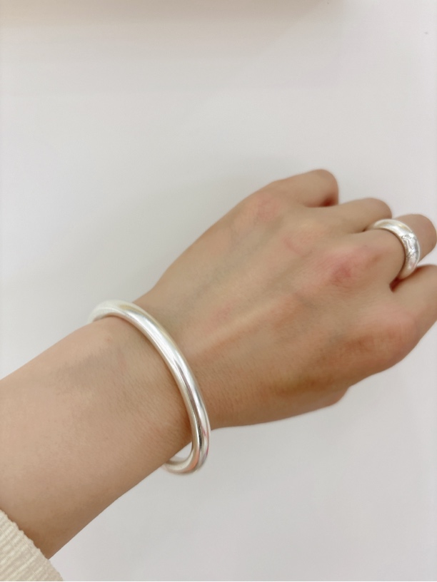 足银手镯 足银999纯手工亮面柔光小如意