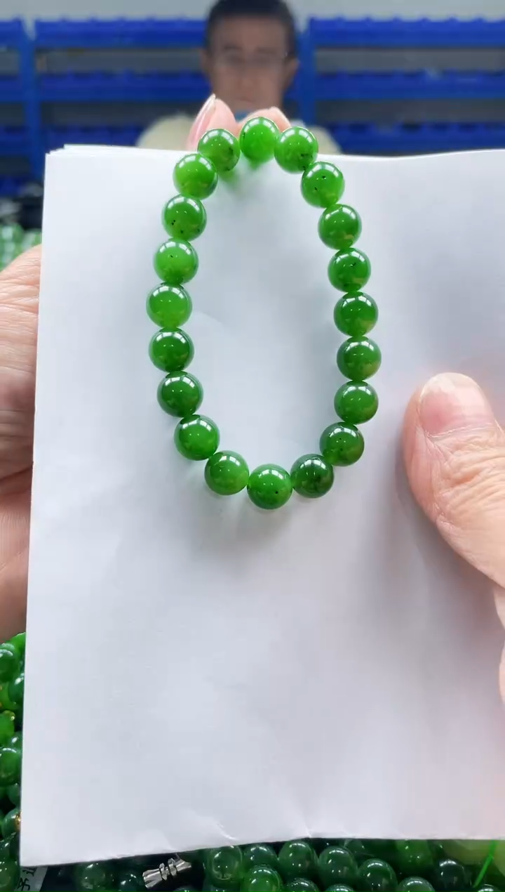【闪购商品】和田玉手串未镶嵌卡10