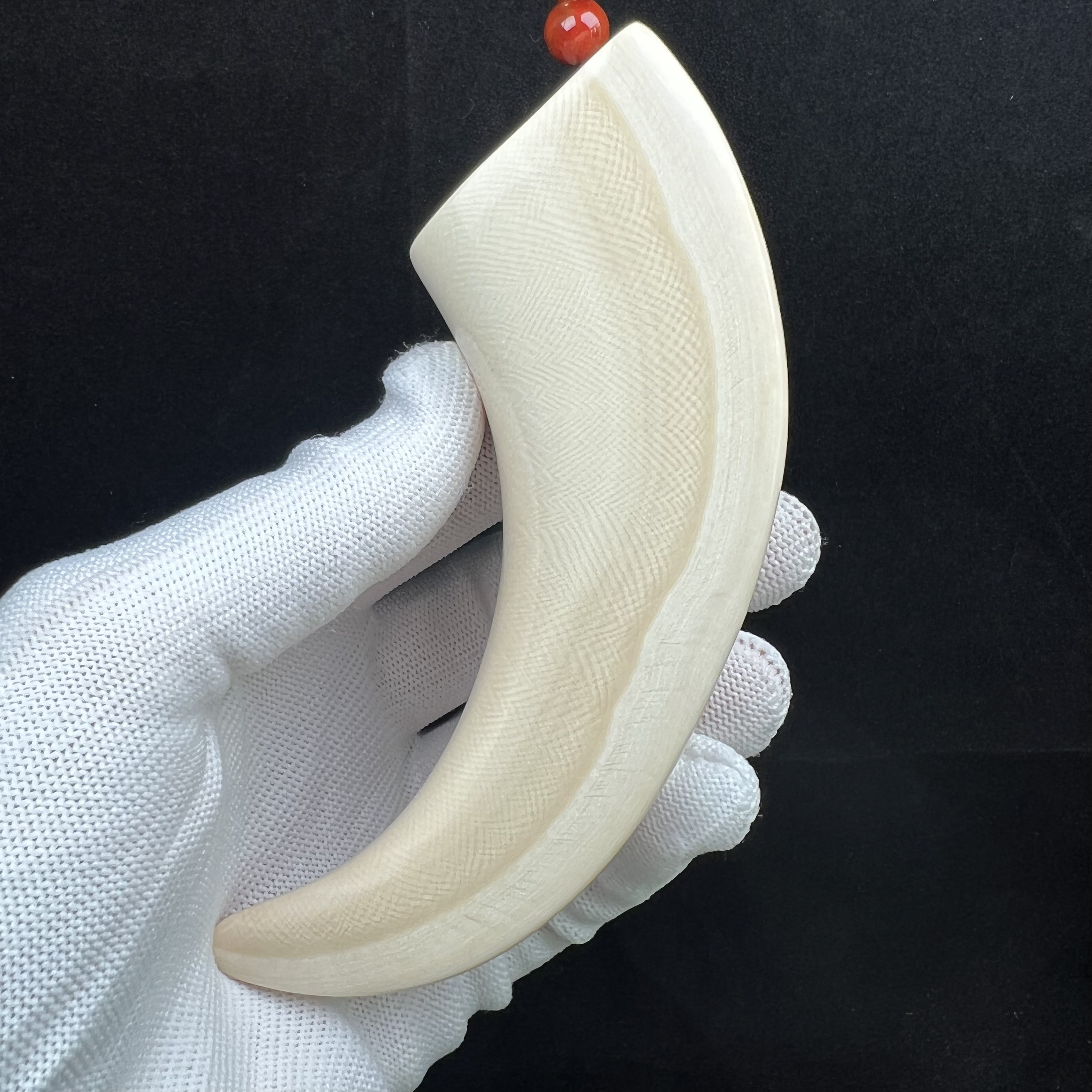 D2677天然猛犸牙 牙尖 126mm支持鉴定 假一罚四