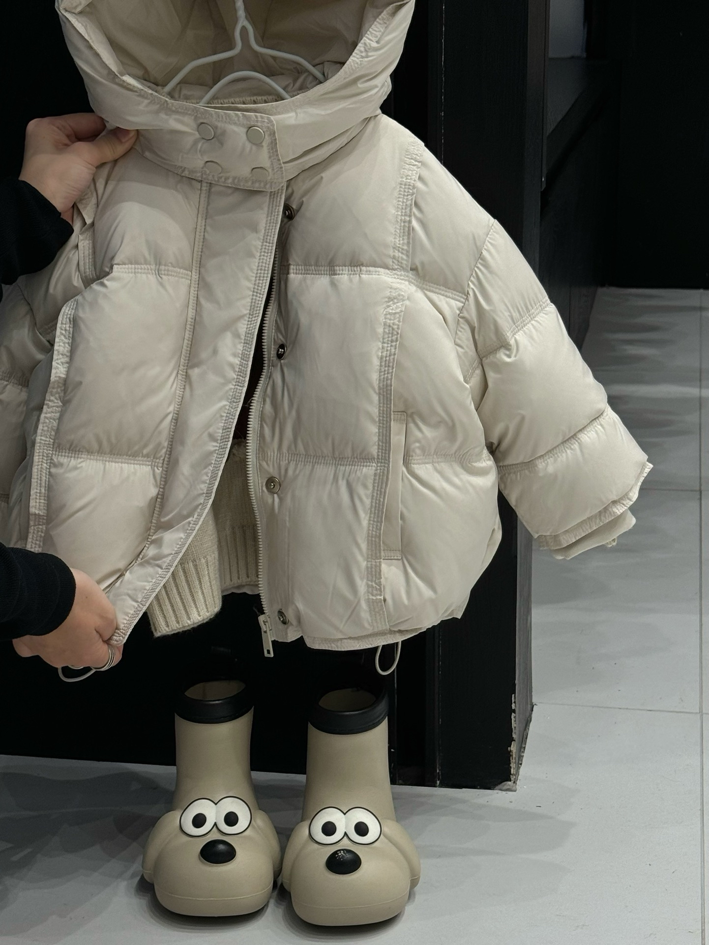 269设计师品牌童装，冬款棉衣连帽中长款保暖冬季