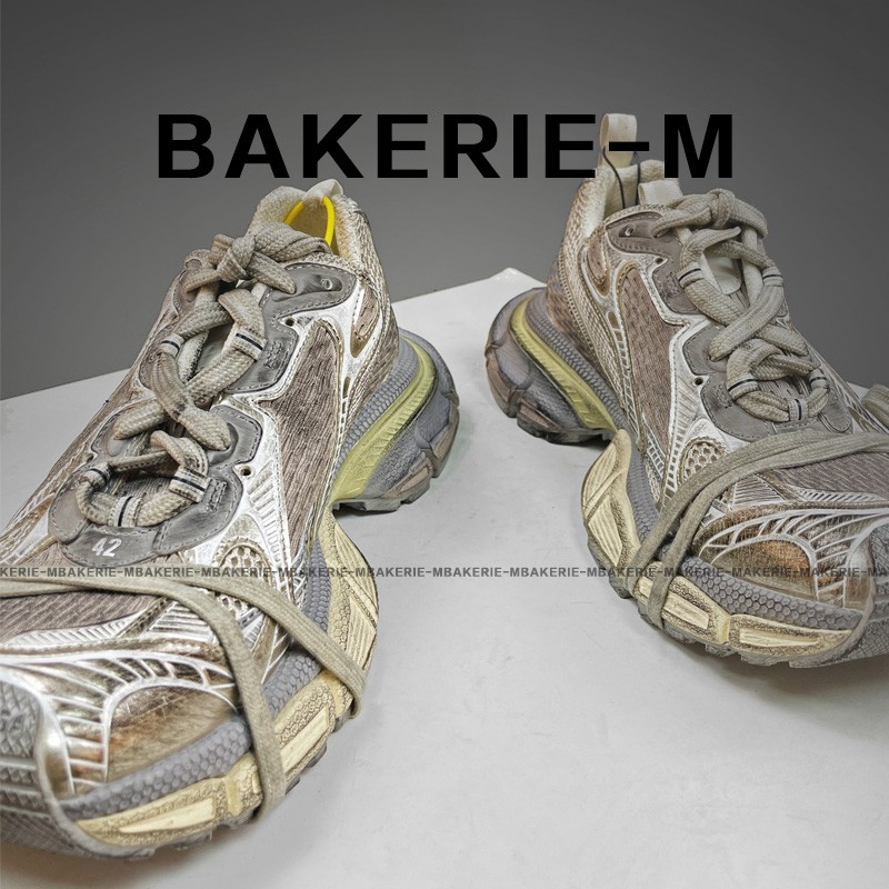 【BAKERIE-M】3XXXL老爹鞋做旧厚底增高潮流运动鞋轻便休闲百搭透气
