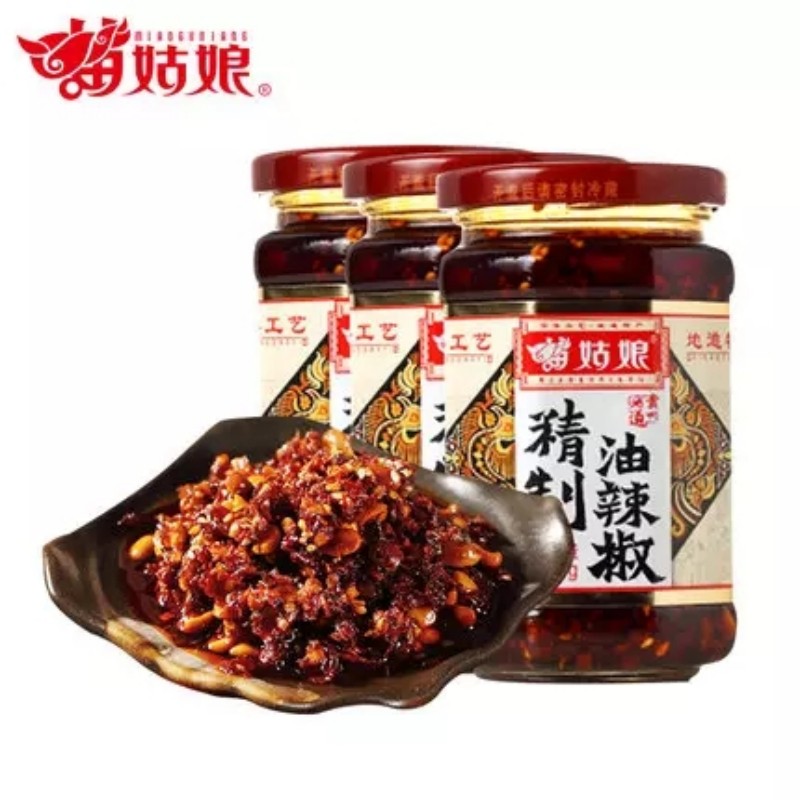 贵州特产苗姑娘精致辣椒酱辣椒油瓶装油辣椒下饭拌面调味品