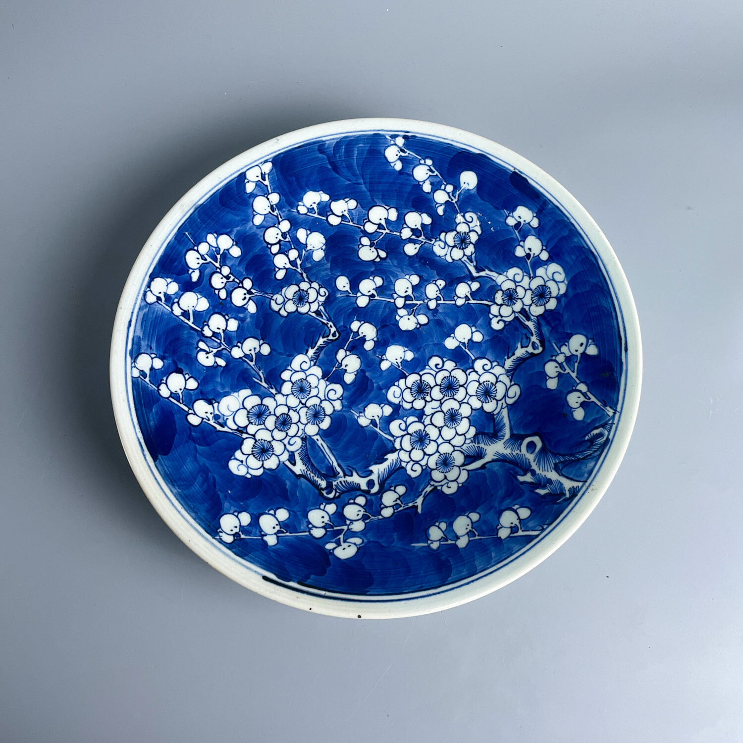 瓷器/古董清光绪冰梅纹大赏盘-M2XLJ005976/收藏/文物/绣花张