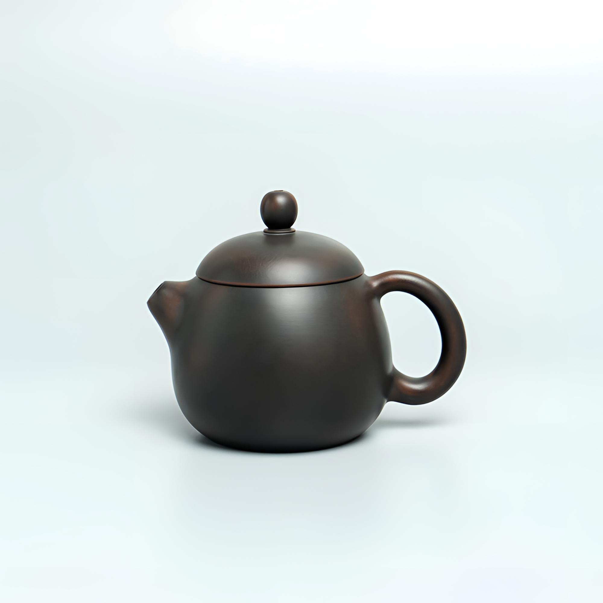 淳艺坭兴 甘世荣 龙蛋壶 110cc全手工坭兴陶泡茶壶茶器茶具送礼壶