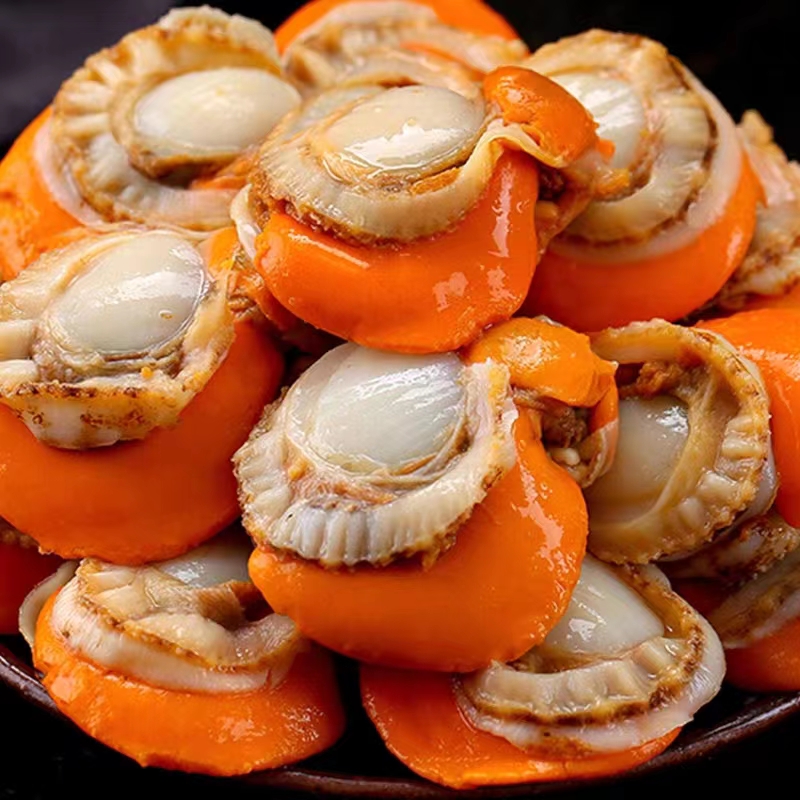 去壳贝类大号大个捕捞肉带膏带黄新鲜速冻500g/包到手3包深海捕捞