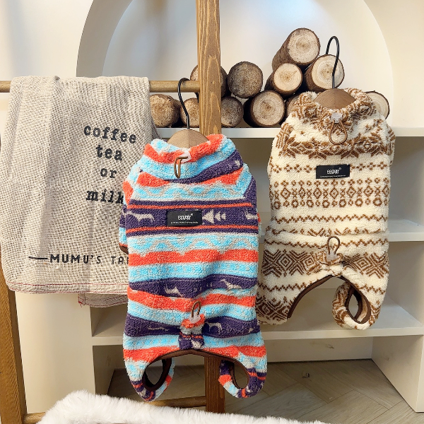 DDPET狗狗衣服保暖四脚衣加厚法斗西施雪纳瑞中小型宠物衣服