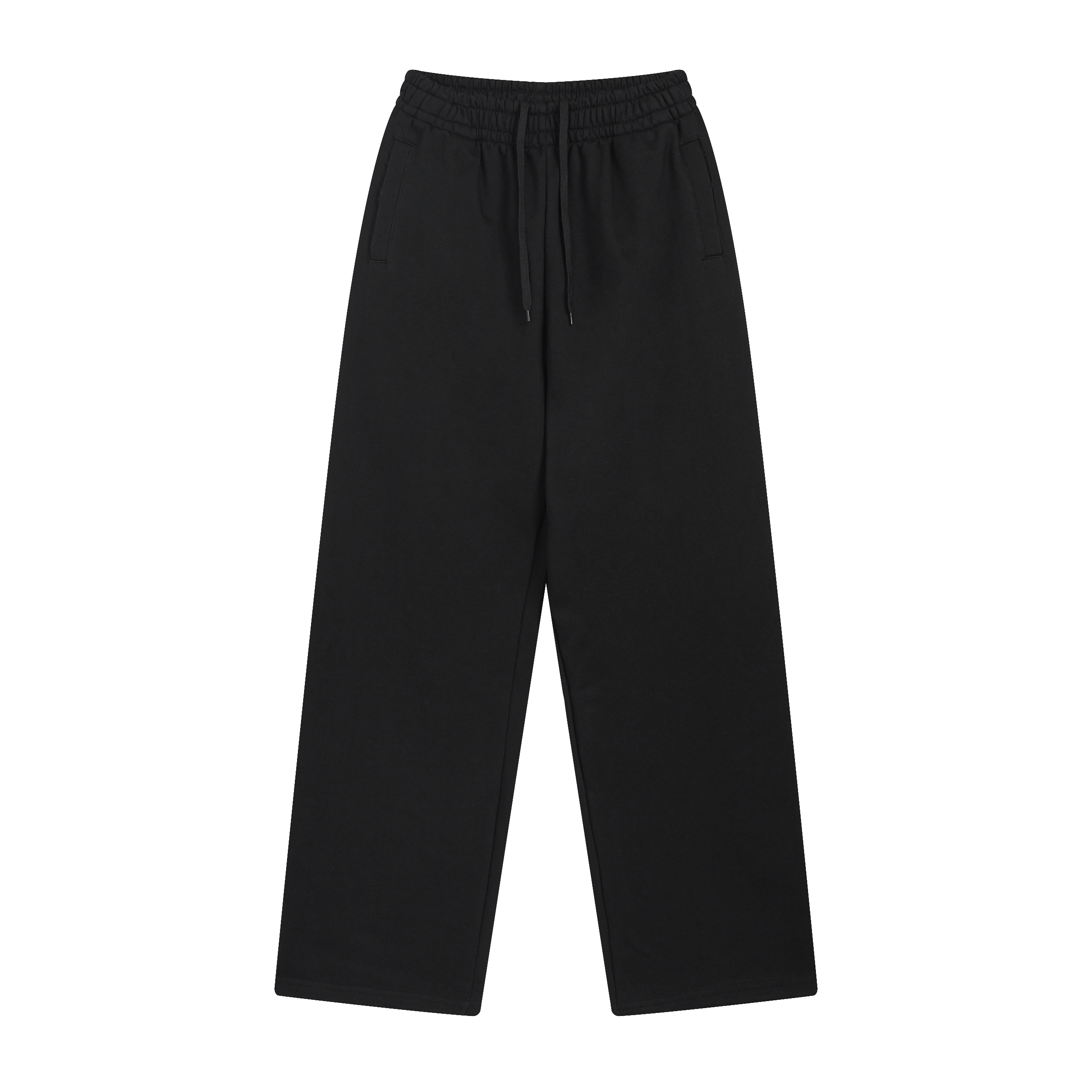 巴家风立体无缝裁剪破洞磨破弯刀神裤卫裤垂感直筒宽松