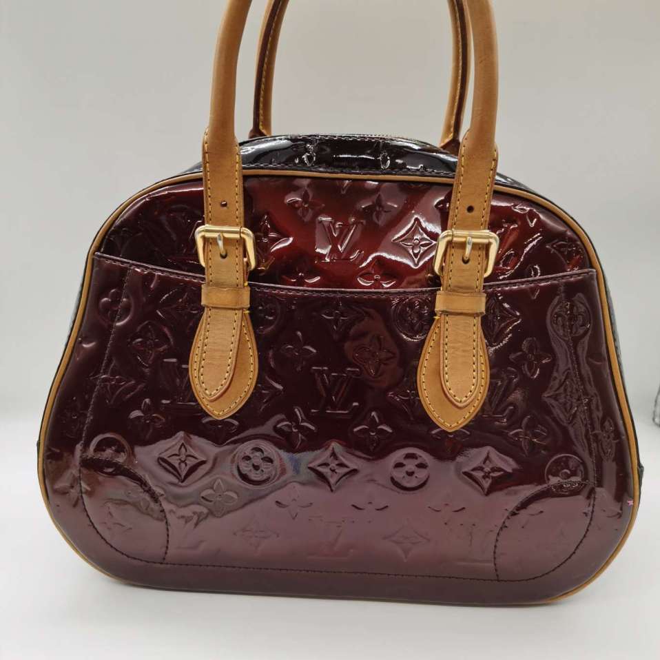 95新 LouisVuitton/路易威登 车厘子色漆皮葫芦包hs SJ 642 9010