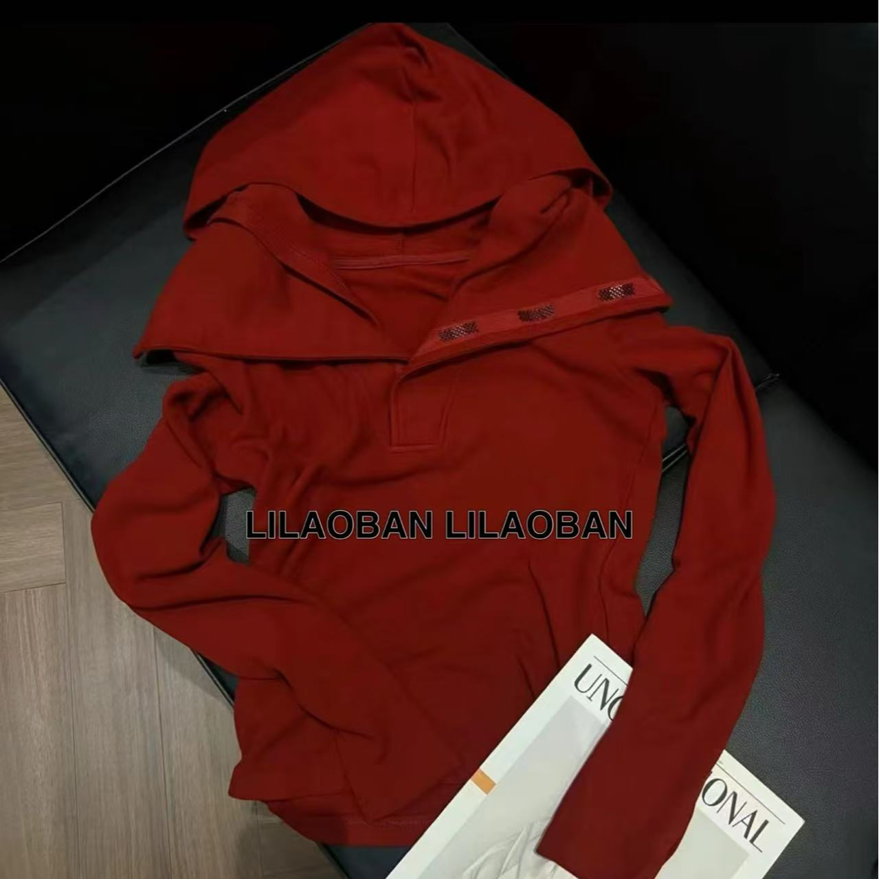 (李老板)2024 小众设计高级慵懒风显瘦连帽上衣