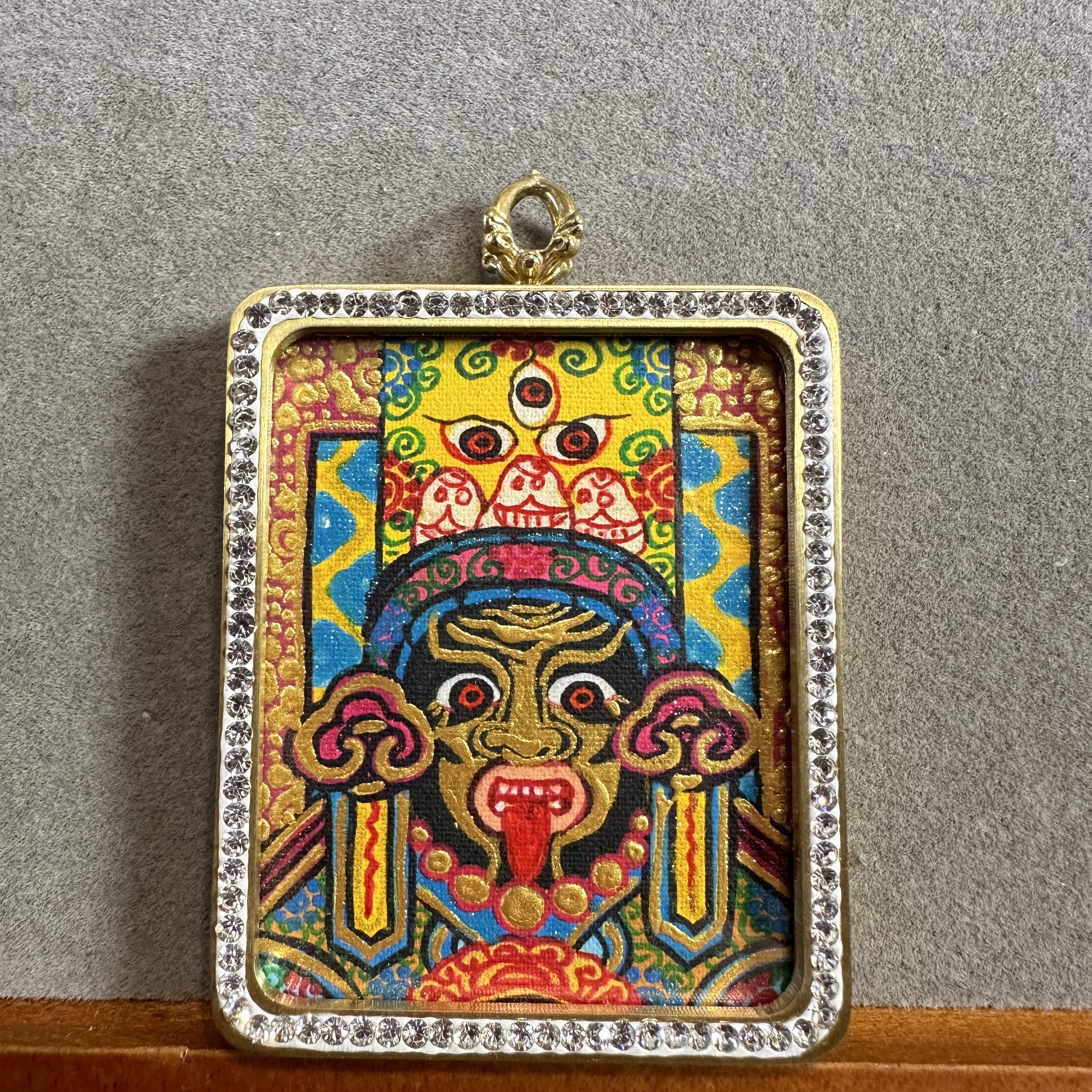 钛钢吊坠 唐卡 扎基拉姆 吊坠