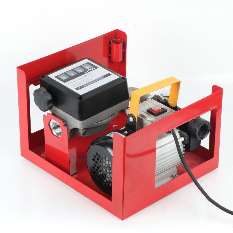 卷盘车载加油机12V24V220V大流量计量器电动抽油泵柴油全自动总成