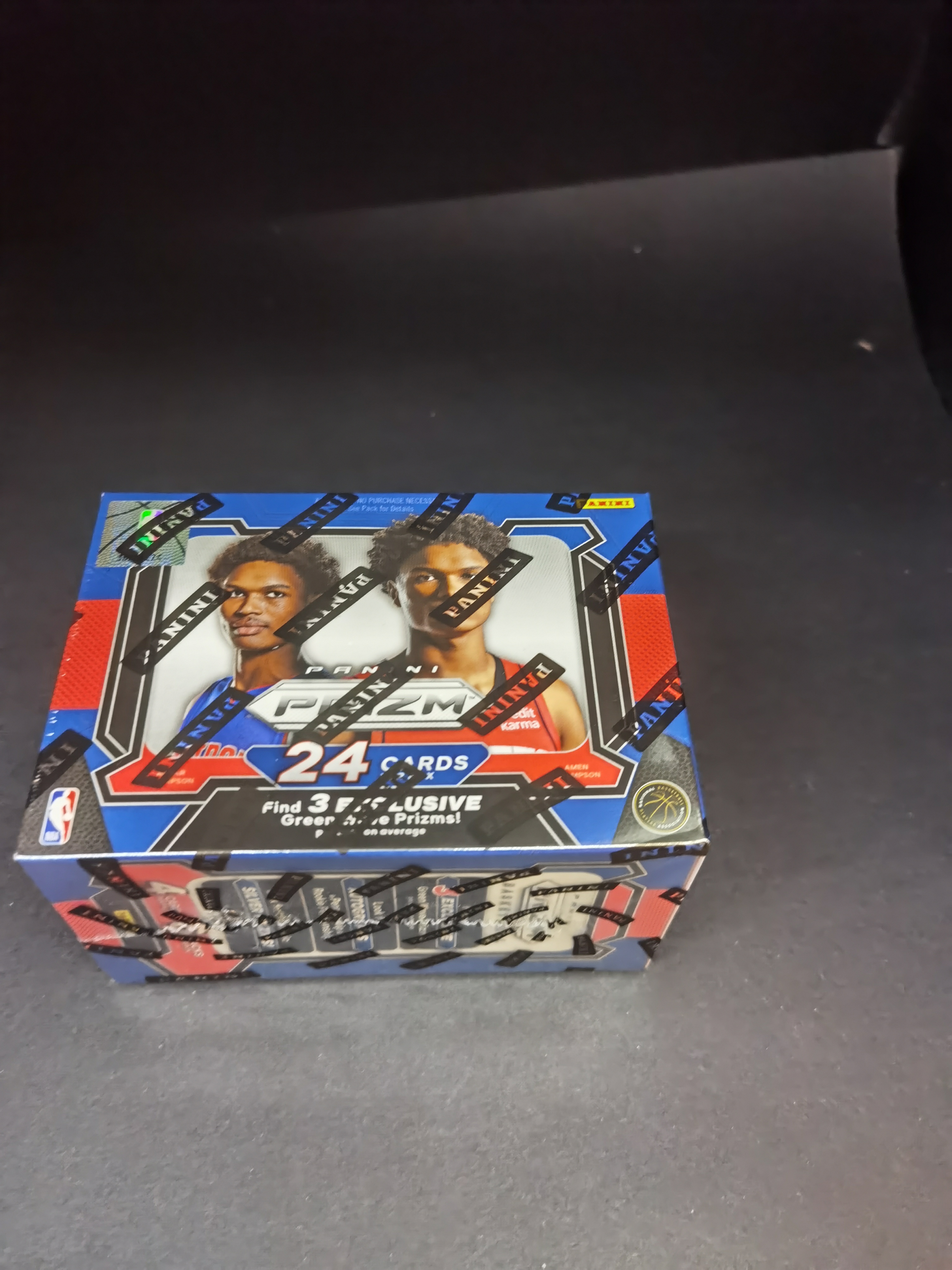 文班亚马新秀年panini prizm 狂热手雷 篮球 原箱 单盒 盲盒