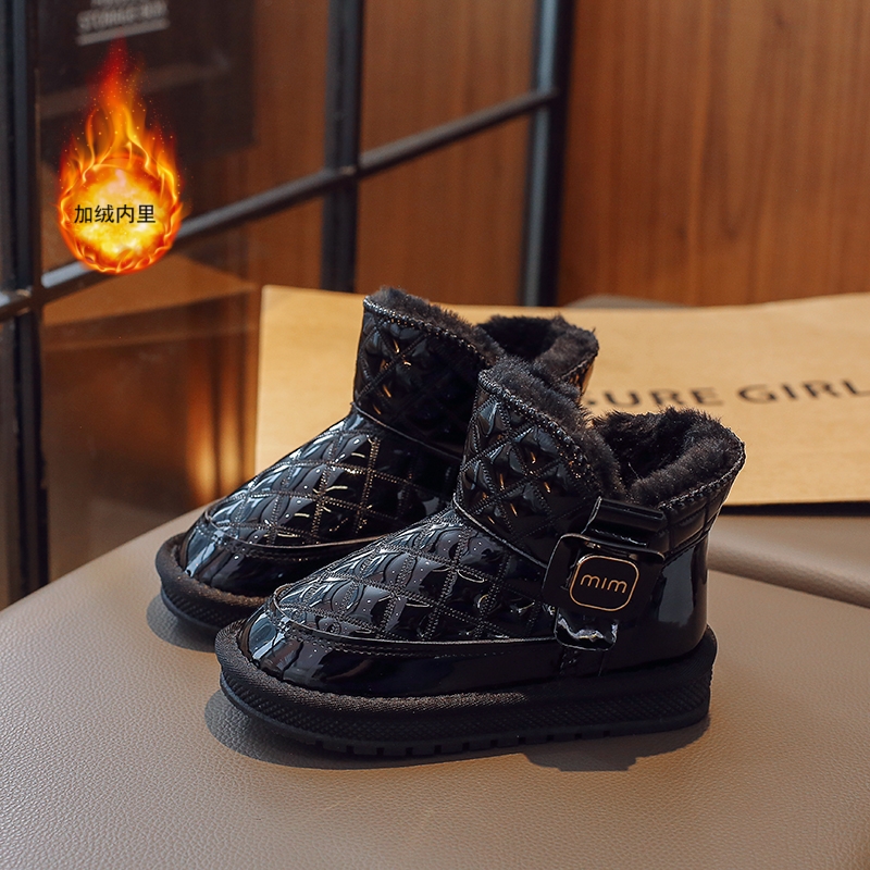 【小扬哥推荐】2023冬季新款童鞋女童加绒雪地靴棉鞋保暖防滑运动鞋